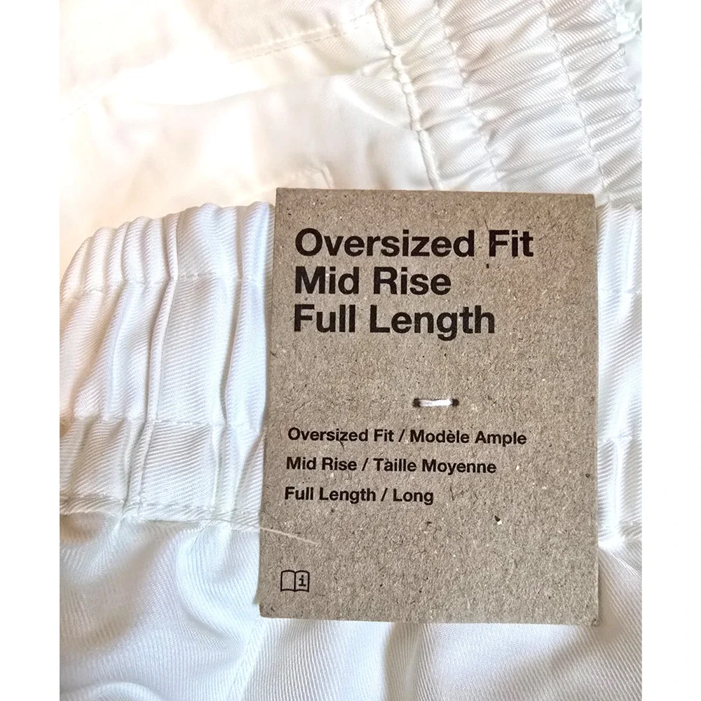 Nike Windrunner Womens Small Sail Shine Pants Oversized Full Length NWT NEW